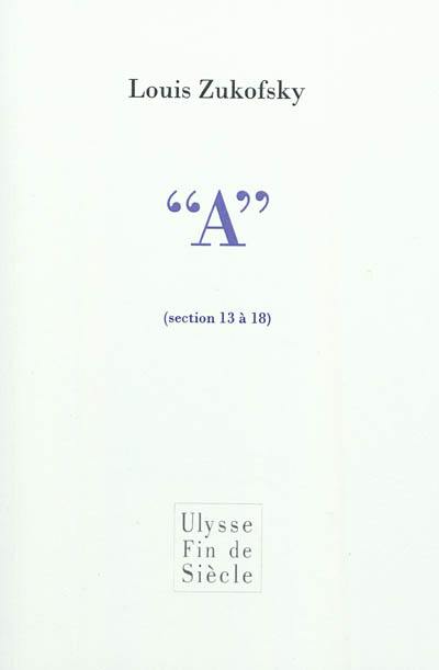 A. Sections 13 à 18