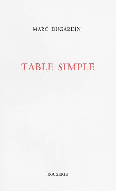 Table simple