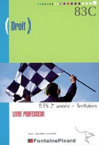 Droit, BTS 2e année, tertiaires : livre professeur