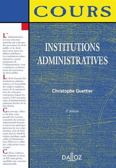 Institutions administratives