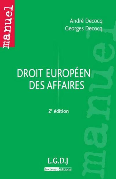 Droit européen des affaires