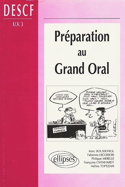 Préparation au grand oral : DESCF, UV3