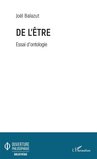 De l'être : essai d'ontologie