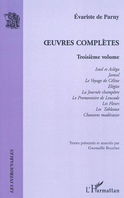 Oeuvres complètes. Vol. 3