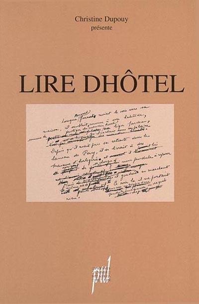 Lire Dhôtel