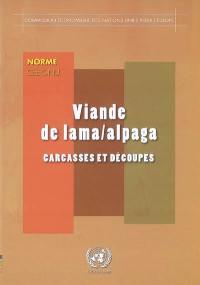 Viande de lama-alpaga : carcasses et découpes