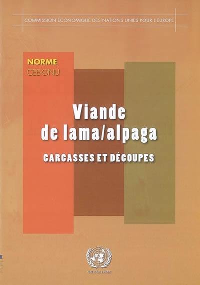 Viande de lama-alpaga : carcasses et découpes