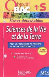 Sciences de la vie et de la terre, 1re S : nouveau programme