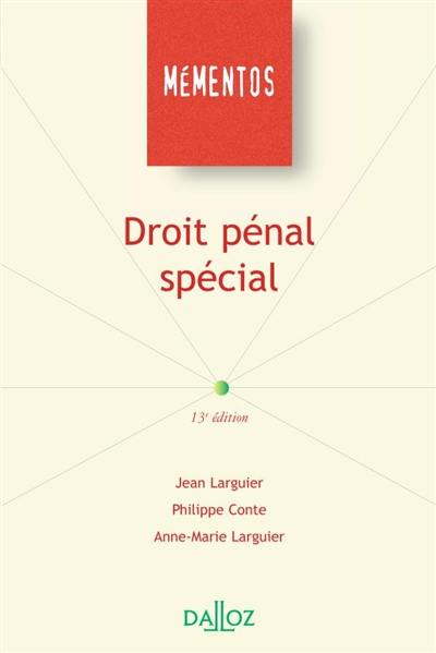 Droit pénal spécial