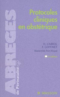 Protocoles cliniques en obstétrique