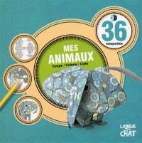 Mes animaux : 36 maquettes 3D : coupe, colorie, colle