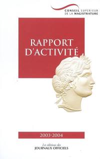 Rapport d'activité 2003-2004