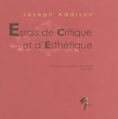 Essais de critique et d'esthétique