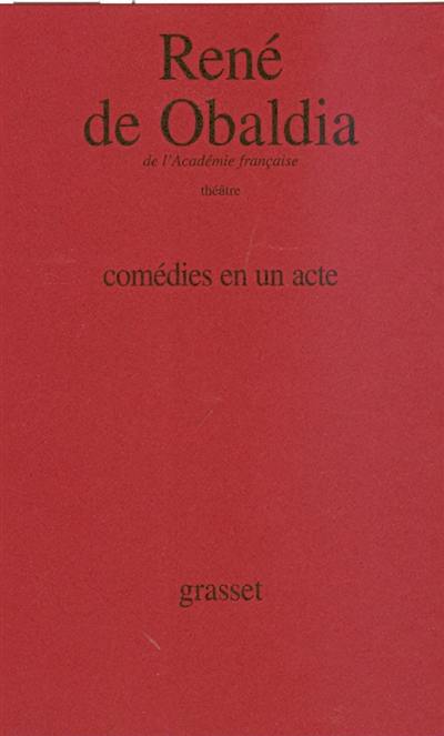 Comédies en un acte : théâtre