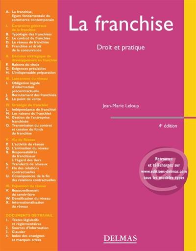 La franchise : droit et pratique