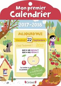 Mon premier calendrier : 2017-2018