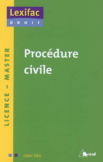 Procédure civile : licence, master