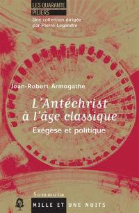 L'Antéchrist : l'âge classique