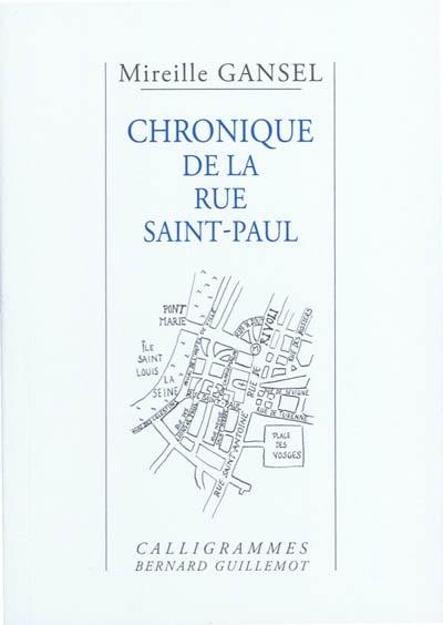 Chronique de la rue Saint-Paul