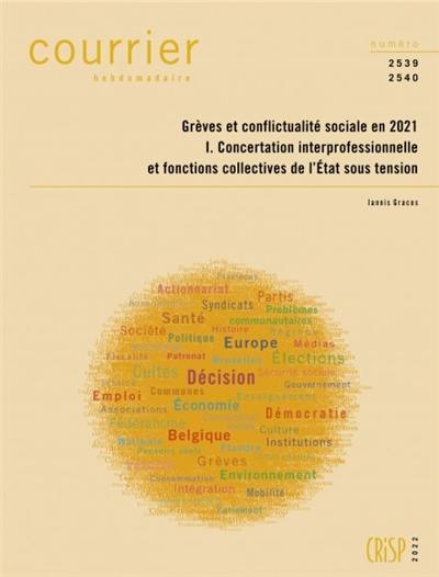 Courrier hebdomadaire, n° 2539-2540. Grèves et conflictualité sociale en 2021 : 1, concertation interprofessionnelle et fonctions collectives de l'Etat sous tension