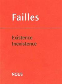 Failles, n° 3. Existence-inexistence