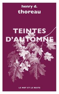 Teintes d'automne