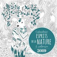 Calendrier esprits de la nature à colorier 2019