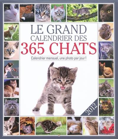 Le grand calendrier des 365 chats 2012 : calendrier mensuel, une photo par jour !