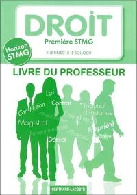 Droit : première STMG : livre du professeur