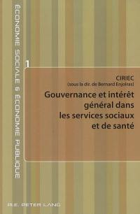 Gouvernance et intérêt général dans les services sociaux de santé