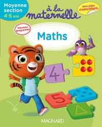 A la maternelle, maths, moyenne section, 4-5 ans : nouveau programme