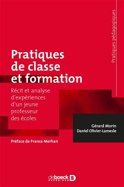 Pratiques de classe et formation : récit et analyse d'expériences d'un jeune professeur des écoles