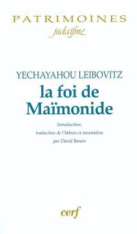 La foi de Maïmonide