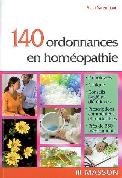 140 ordonnances en homéopathie