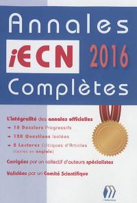 Annales iECN 2016 complètes