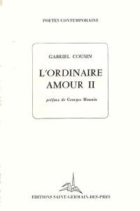 L'Ordinaire amour