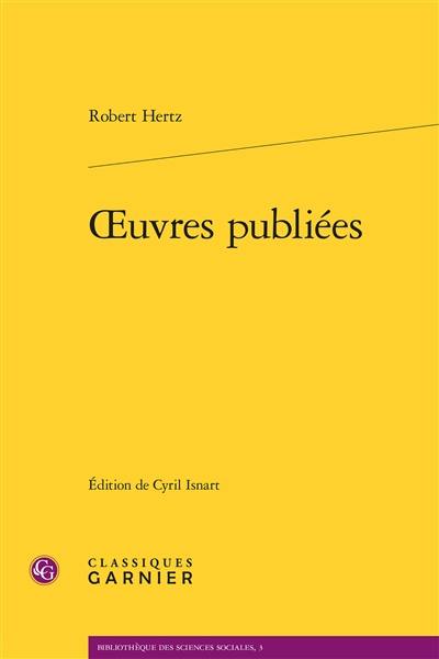 Oeuvres publiées