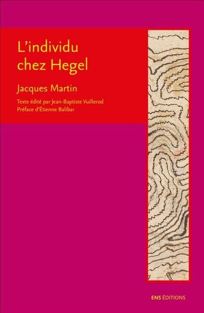 L'individu chez Hegel