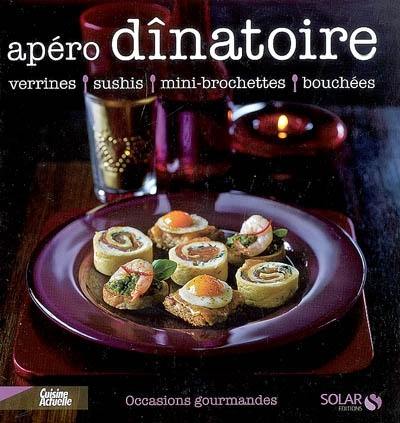 Apéro dînatoire : verrines, sushis, mini-brochettes, bouchées