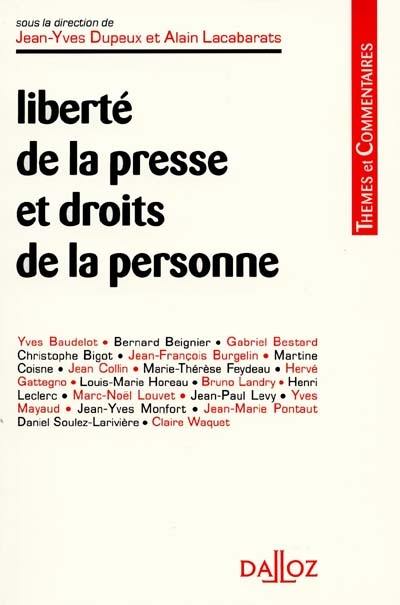 Liberté de la presse et droits de la personne