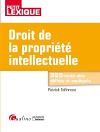 Droit de la propriété intellectuelle : petit lexique : 325 mots clés définis et expliqués