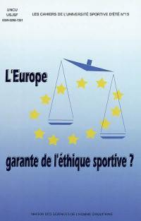 L'Europe garante de l'éthique sportive ?