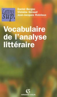 Vocabulaire de l'analyse littéraire