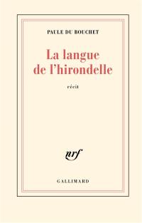 La langue de l'hirondelle : récit