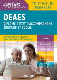 DEAES, diplôme d'Etat d'accompagnant éducatif et social : tout-en-un 2023-2024