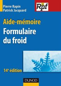 Formulaire du froid : aide-mémoire