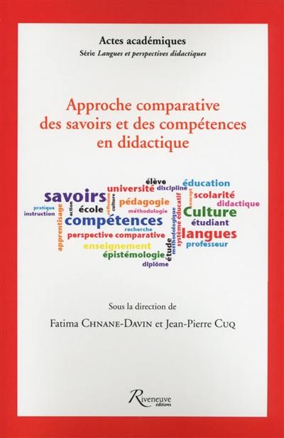 Approche comparative des savoirs et des compétences en didactique