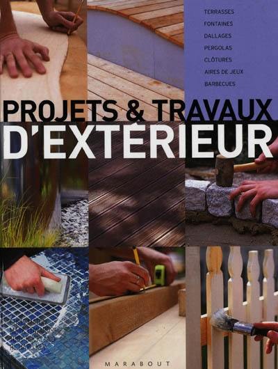 Projets et travaux d'extérieur : terrasses, fontaines, dallages, pergolas, clôtures, aires de jeux, barbecues