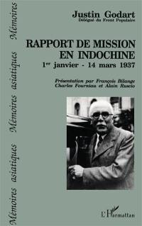 Rapport de mission en Indochine : 1er janvier - 14 mars 1937