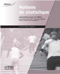 Notions de statistique : laboratoires Excel